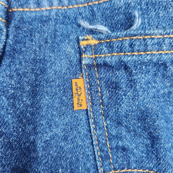 Vintage Levis 517‎ Jeans Mens 36x31 Blue Denim Bootcut Made USA Orange Tab 90s - Picture 4 of 15